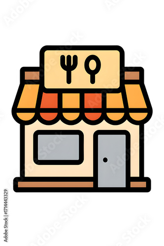 Storefront with food sign