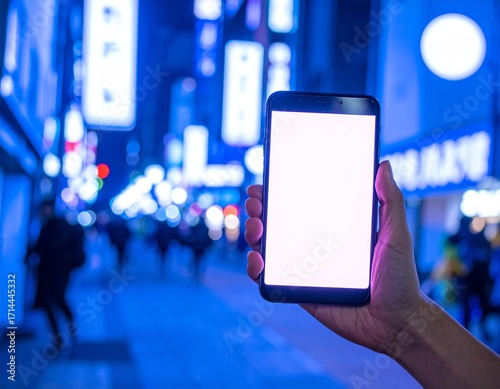 A hand holding a smartphone with the skylines and famous monuments of different countries in the background, captured in natural light with professional photography quality.