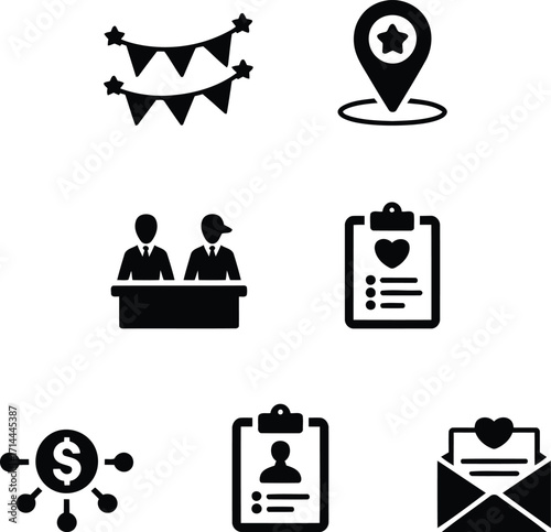 Organization Celebration Event Planning Pictorial Representation for Invitations and Decorations for a Financial Services Grant Giving Initiative