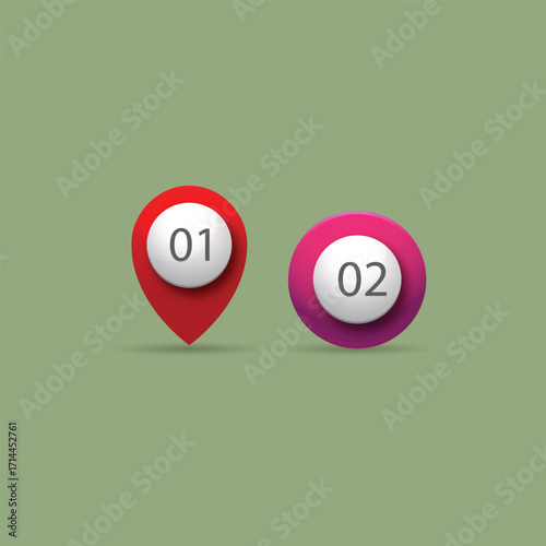 Color gradient labels banner infographic template vector