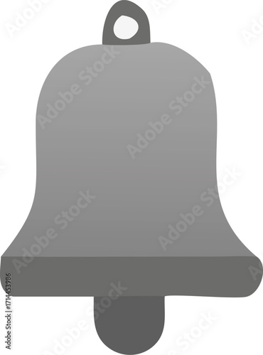 Classic bell icon symbol representing alerts notifications and sound for digital applications vector