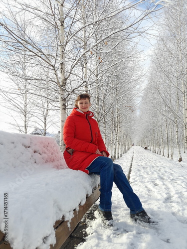 man in winter park