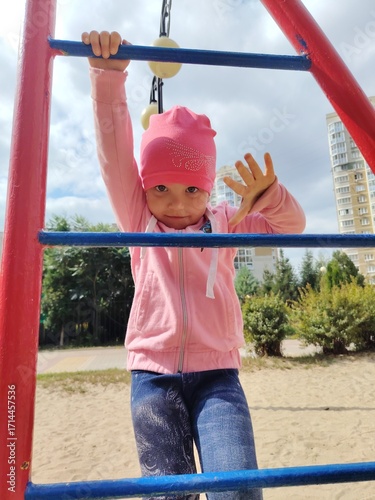 little boy on playground