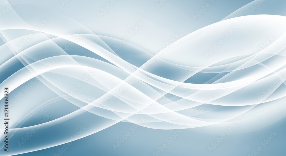 Obraz premium Abstract Blue White Flowing Lines Background Design