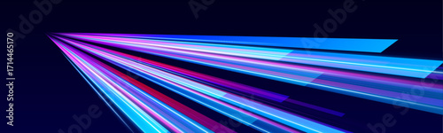 reams of neon light cut through the darkness, forming sharp digital patterns. The movement feels fast and directional. It’s a visual symbol of network connectivity.