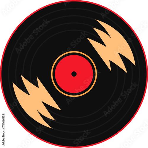 Hippie Disk Vector