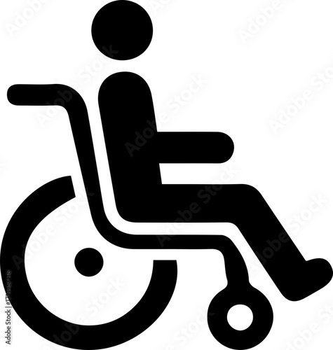 Wheelchair Accessibility Icon – Disability Symbol Vector