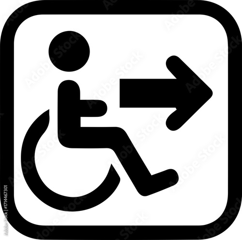 Wheelchair Accessibility Icon – Disability Symbol Vector
