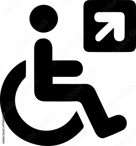 Wheelchair Accessibility Icon – Disability Symbol Vector
