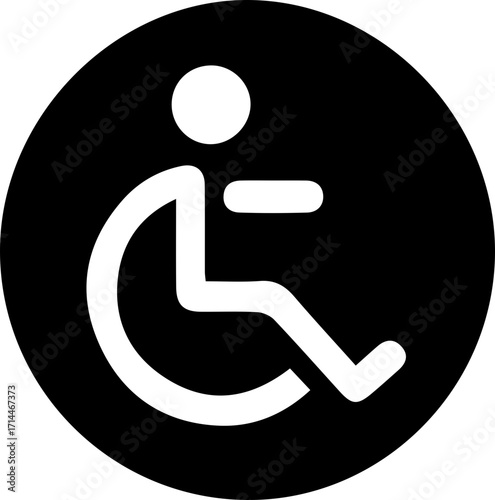 Wheelchair Accessibility Icon – Disability Symbol Vector