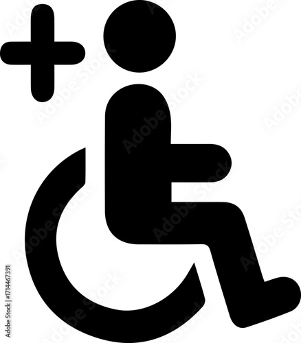 Wheelchair Accessibility Icon – Disability Symbol Vector