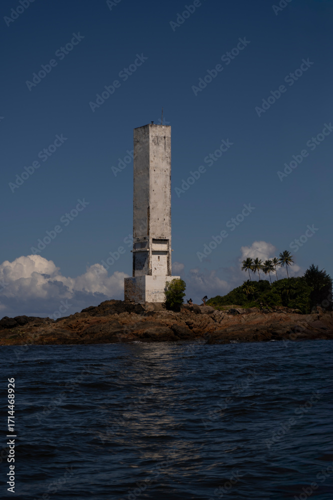 Fototapeta premium Humpback whale in Itacaré Bahia Brazil ocean at sunset with blue textured sea sky and tropical nature wildlife photography