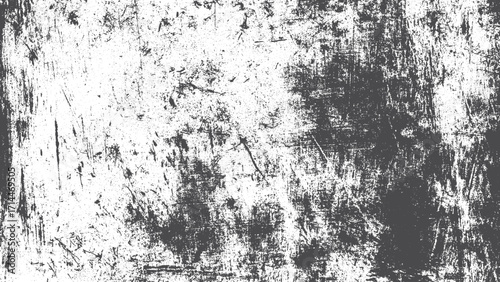 Distressed grunge urban texture vector with irregular graphic elements illustration. Monochrome scratched grunge background with dust overlay distressed effect. 