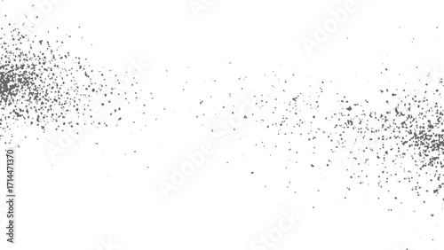 Vintage distressed grunge texture with grainy dust overlay and abstract noise background. Splattered grain noise texture with subtle distressed dust grunge background vector design. 