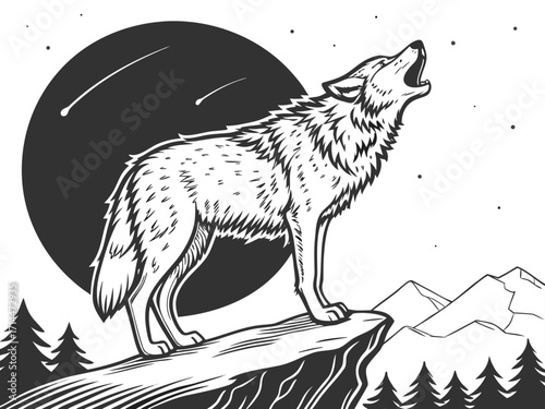 wolf in the night