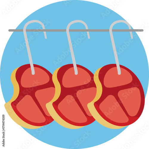 A cut of fresh beef, ready for grilling or cooking.