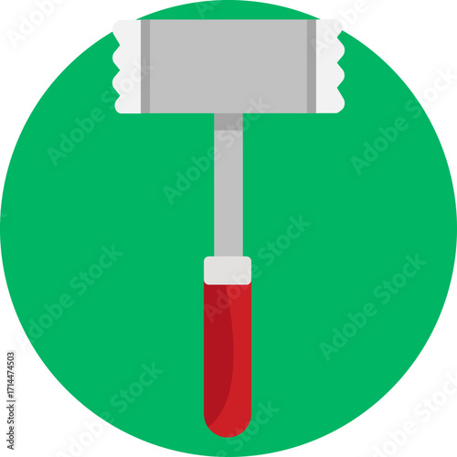 A hand tool used to soften meat by pounding and breaking down fibers.