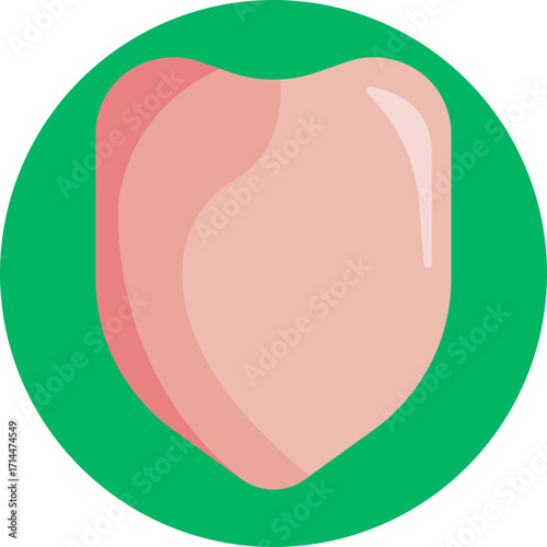 Butcher’s breast cut – Depicts the main chest piece typically sold in stores or markets.