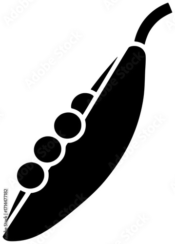 green illustration vegetable silhouette pea logo food icon vegetarian outline fresh healthy organic peas natural raw diet nutrition sweet shape meal vector graphic background