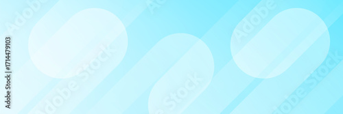 Minimalist banner background, pastel colorful, Light Blue gradations. Circle effect style geometric, abstract background. suit for bussines banner,simple design,