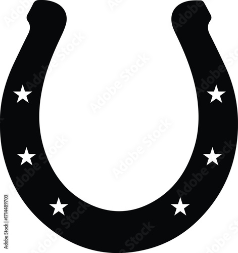 Horseshoe Vector Art. EPS Lucky Charm, Ranch & Western Graphics
