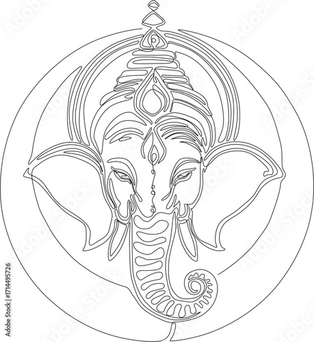 ganesha lineart