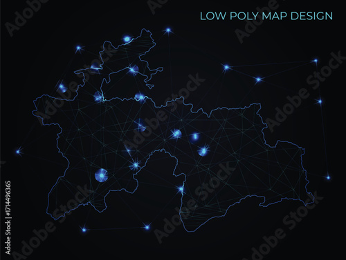 abstract digital networking connectivity vector map design	