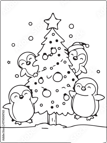 A charming Christmas card illustration features a joyful snowman and a little bird by a winter tree with a heart of love