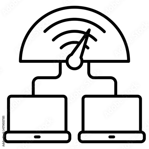 Network Performance Outline Icon