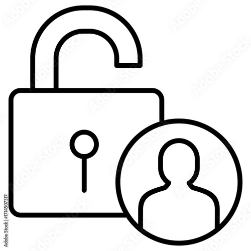 Acces Control Outline Icon