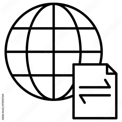 Network Traffic Outline Icon