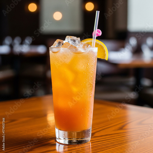 glass of orange juice on the table