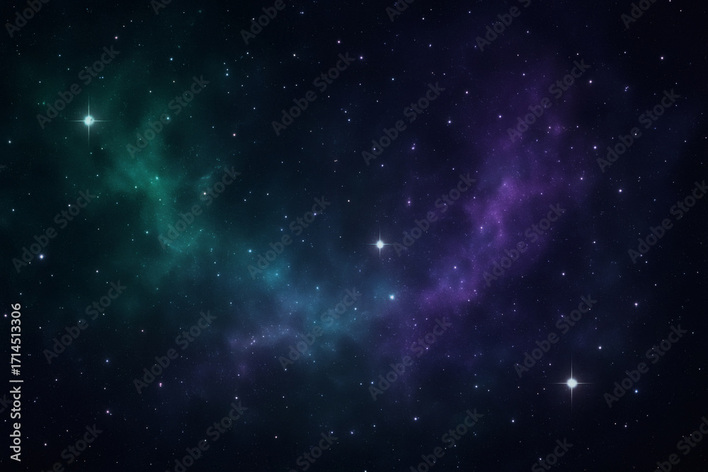 Fototapeta premium 별빛과 은하가 어우러진 밤하늘 우주