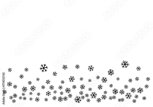 Falling snow