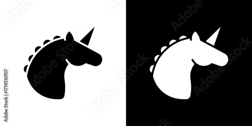 Unicorn icon vector illustration - high quality black style vector icons