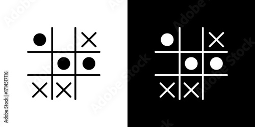 Tic tac toe icon vector illustration - high quality black style vector icons