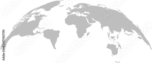 grey world map