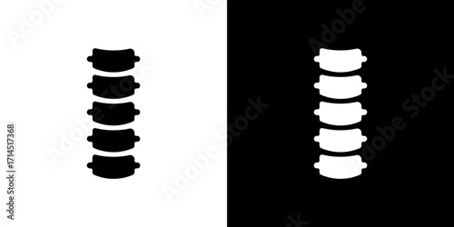 Spine Bone icon vector illustration - high quality black style vector icons