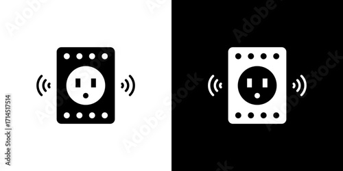 smart Plug icon vector illustration - high quality black style vector icons