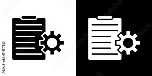 Smart contract icon vector illustration - high quality black style vector icons