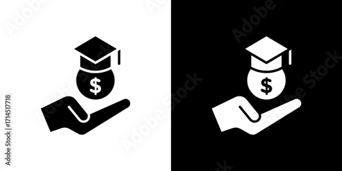 School fees icon vector illustration - high quality black style vector icons