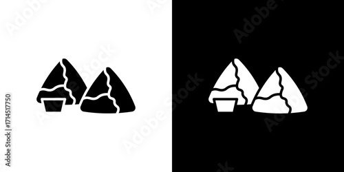 Samosa icon vector illustration - high quality black style vector icons