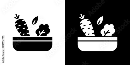 Salad icon vector illustration - high quality black style vector icons