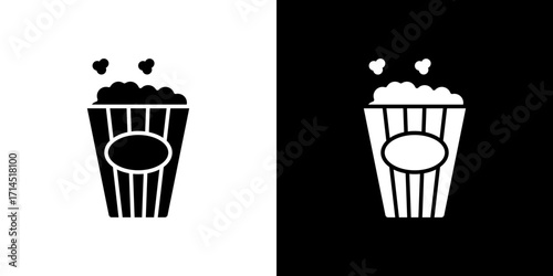 Popcorn icon vector illustration - high quality black style vector icons