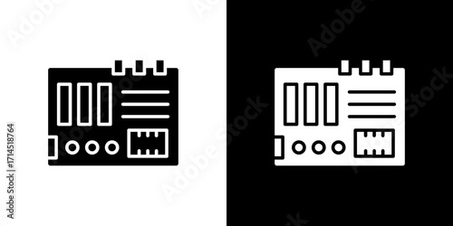 Motherboard icon vector illustration - high quality black style vector icons