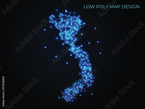 abstract digital networking connectivity vector map design	