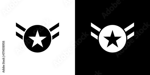 Militar Insignia icon vector illustration - high quality black style vector icons