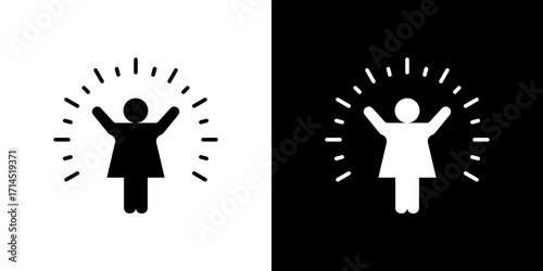 Joy icon vector illustration - high quality black style vector icons