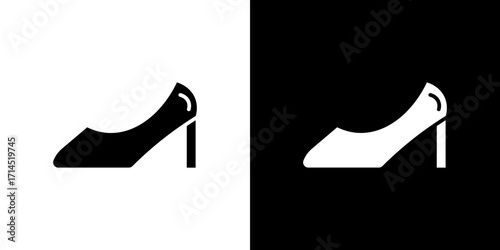 High heel shoes icon vector illustration - high quality black style vector icons
