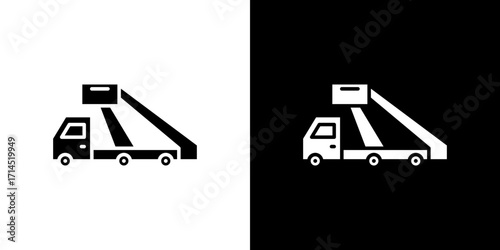 Gangway truck icon vector illustration - high quality black style vector icons